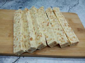 凉透了，改刀切长条