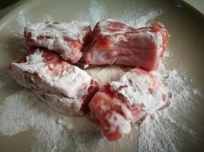 小排洗净粘生粉