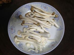 蟹味菇和海鲜菇去根洗净