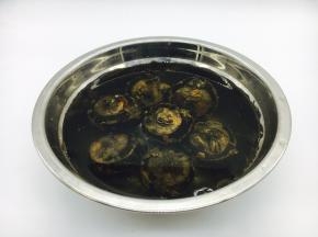 荸荠用清水泡泡，这样容易清洗，清洗时用硬毛的刷子刷去泥土。