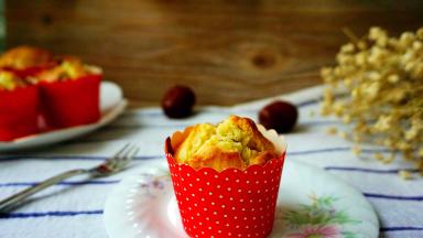 美味的红枣松糕就烤好了