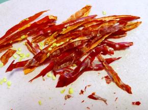 红辣椒切丝