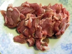 羊肉切片