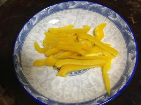 黄椒切丝