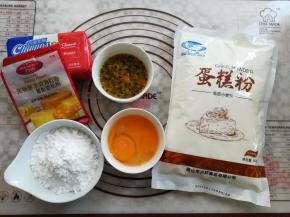 准备好做磅蛋糕需要的材料和份量