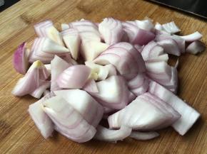 洋葱切块