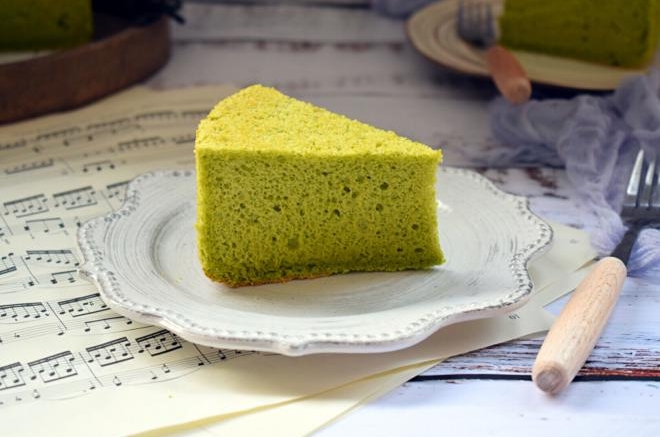 菠菜戚风蛋糕