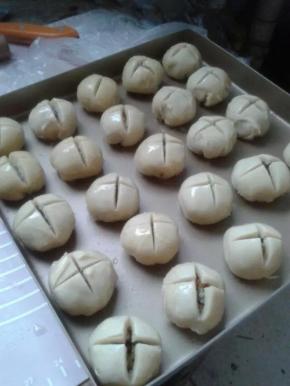 全部做好放入烤盘