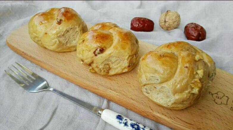 红糖红枣核桃面包