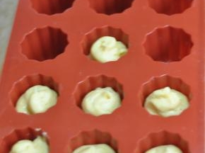 挤在硅胶连模中，160度烧烤20分钟。