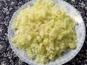 白菜切丁