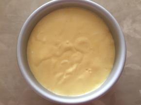 倒入膜具，轻震几下，震出气泡，