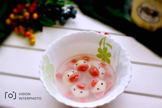 黑芝麻小猪汤圆