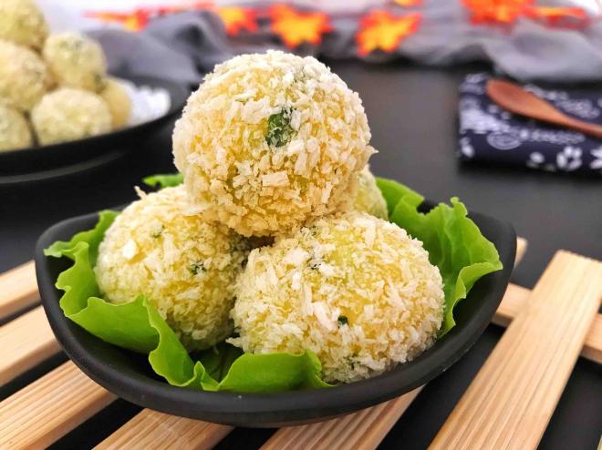 香烤芝士心葱香土豆球