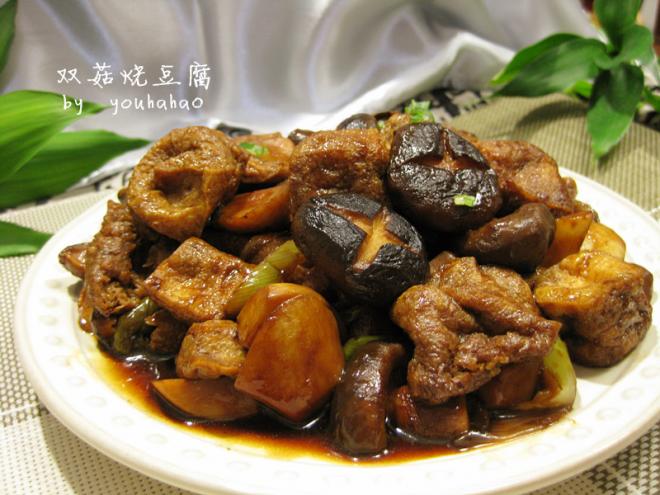 双菇烧豆腐