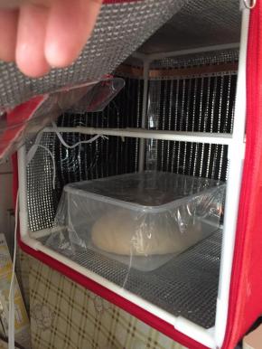 面团收光后放温暖环境中发酵30~40分钟