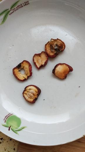 为了让鸡肉熟的快放几颗山楂