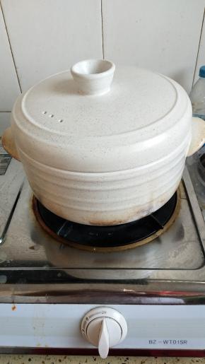 加盖开始大火煮开