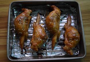 烤好后去掉牙签锡纸就很香了