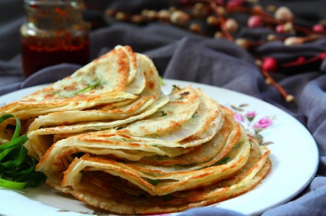 饺子皮版葱油饼