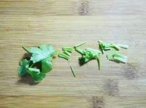 香菜切碎