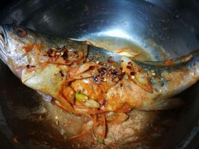 加入适量孜然粒 辣椒粉 腌制一小时