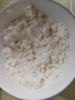 到有大颗粒的状态