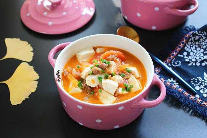 肉末番茄炖豆腐