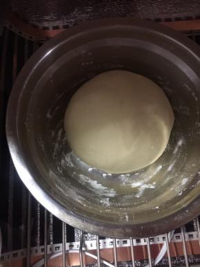 拿出来整理，放入撒了防粘的盆里，放入发酵箱，29度发酵到二倍大