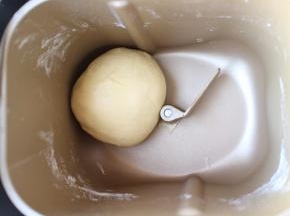 将揉好的面团放在面包机内静置20分钟