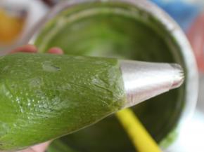 装入裱花袋内！我用的就是普通曲奇花嘴