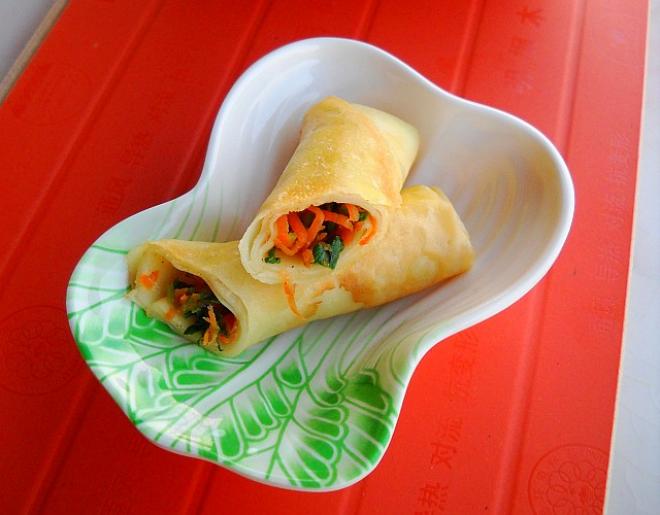 薄饼芹萝素春卷