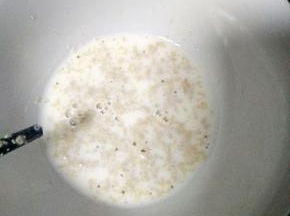 酵母用牛奶化开