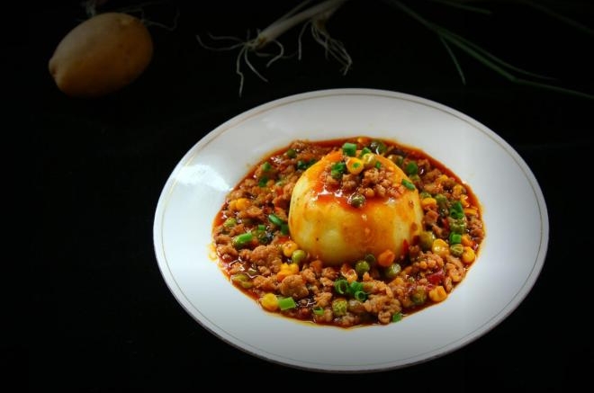 鱼香肉末土豆泥