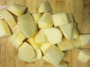 将苹果均匀切小块