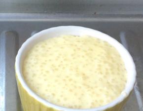 再加一层西米糊，烤箱200度预热五分钟