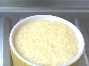 再加一层西米糊，烤箱200度预热五分钟