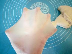 揉搓了十几分钟后手套摸已经有了