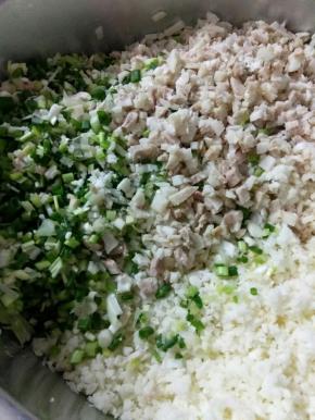 猪肉丁肥白掺半