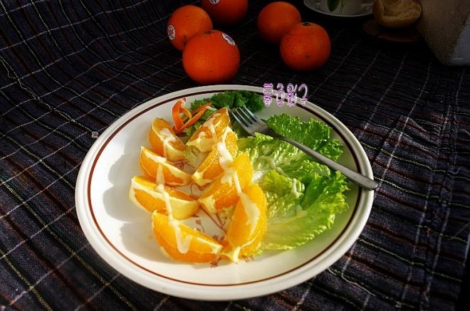 沙拉酱橙子