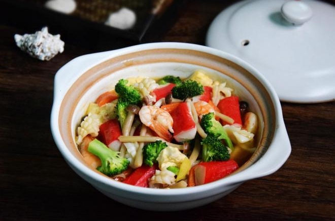 海鲜豆腐煲