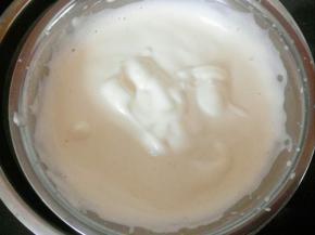 打好的蛋糊滴落下来会保持一段时间就打好了