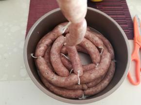 然后用棉绳分节。