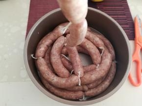 然后用棉绳分节。