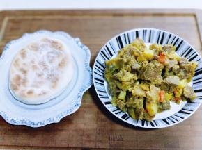 准备肉做夹馍喽。