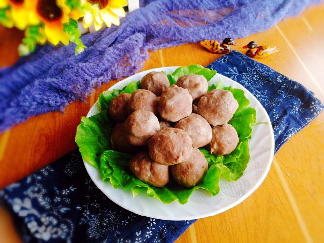 自制火锅料---牛肉丸子