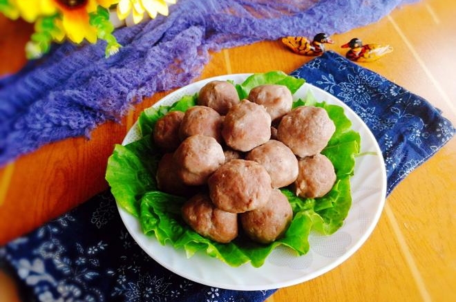 自制火锅料---牛肉丸子