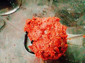 加入蛋液，用料理机打成浆