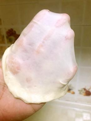 中种法用手揉面，出膜速度很快的！