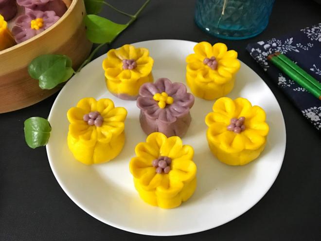 花样豆沙包
